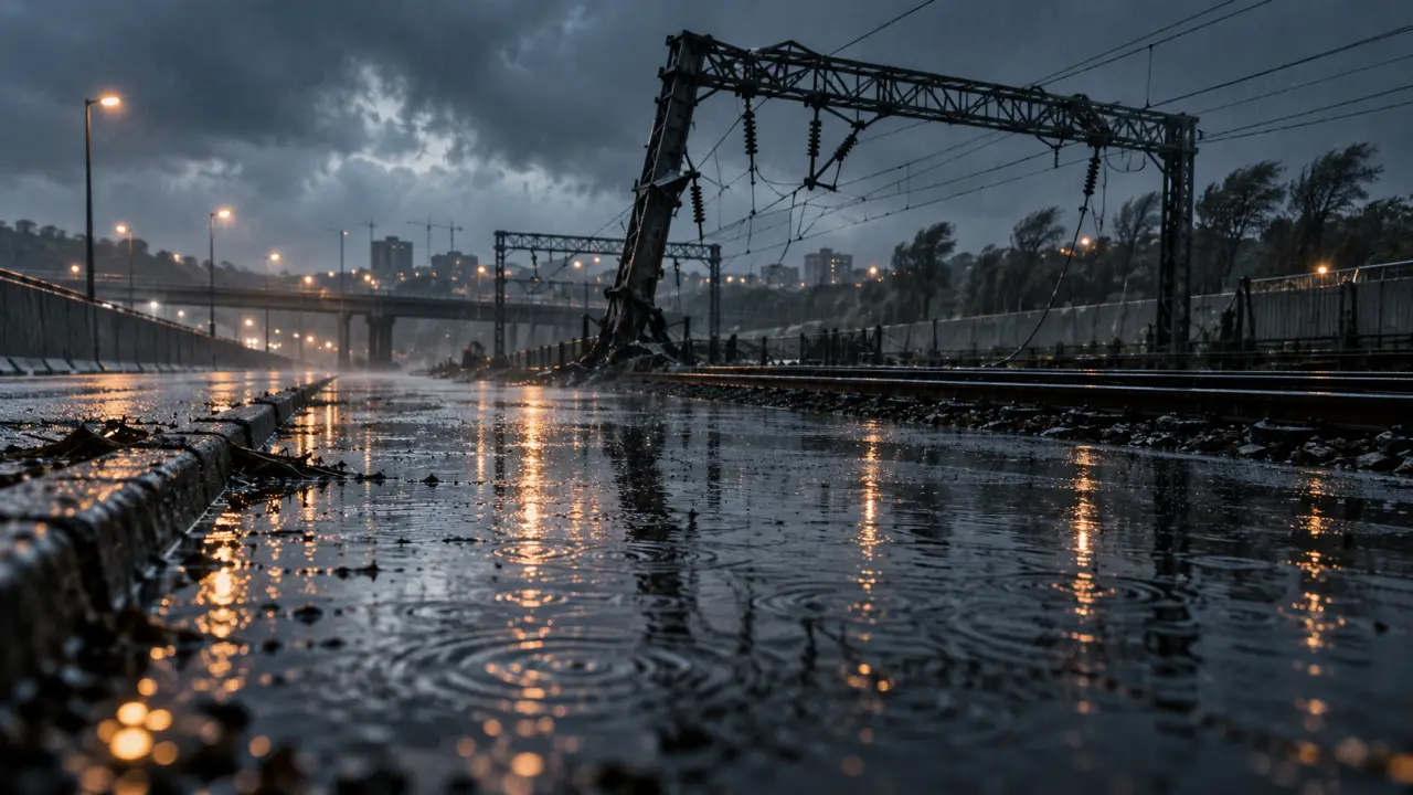 Storm Boelo brings Cardiff road flooding and rail disruption near Abercynon