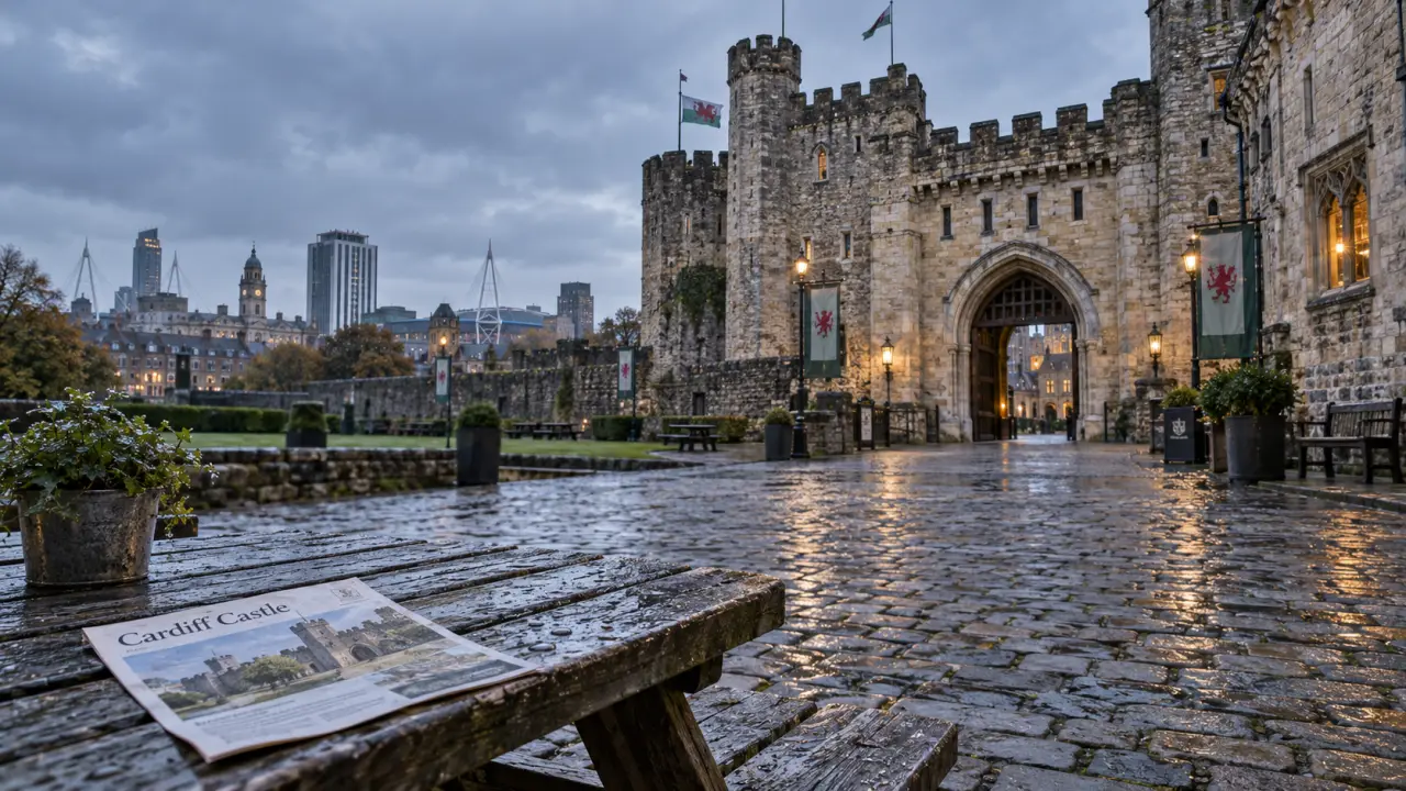 Things to do in Cardiff: Cardiff Castle courtyard